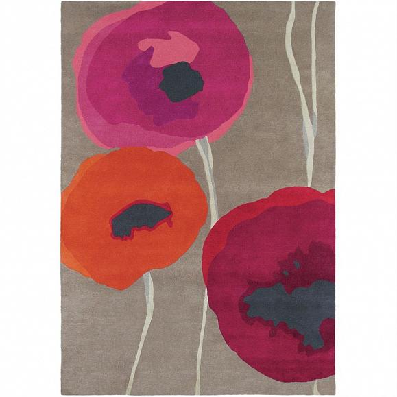 Ковер Sanderson 45700 (140x200) Poppies Red/Orange 140x200 см см