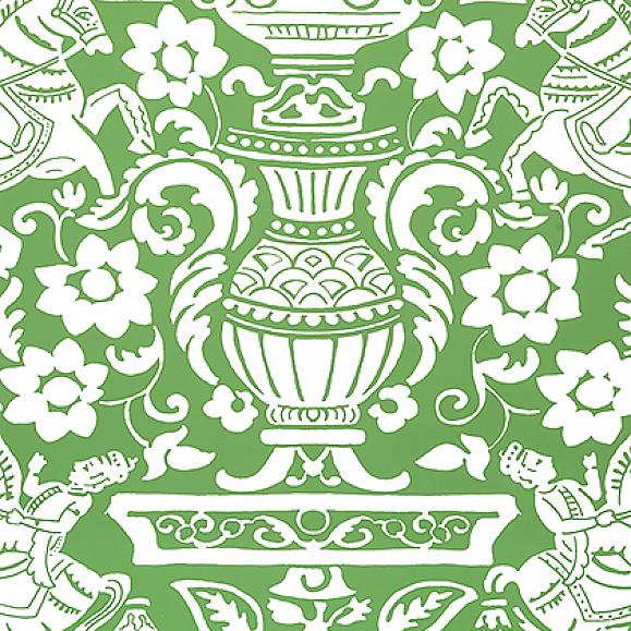 Обои Thibaut T14359 Galway Green