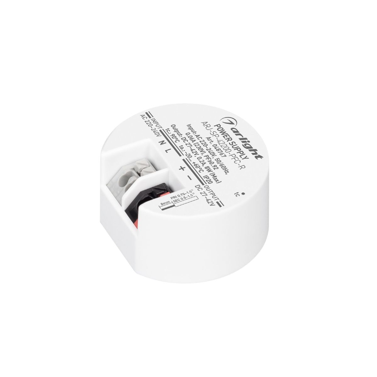Блок питания Arlight ARJ-SP-40200-PFC-R (8W, 24-40V, 200mA) 048767