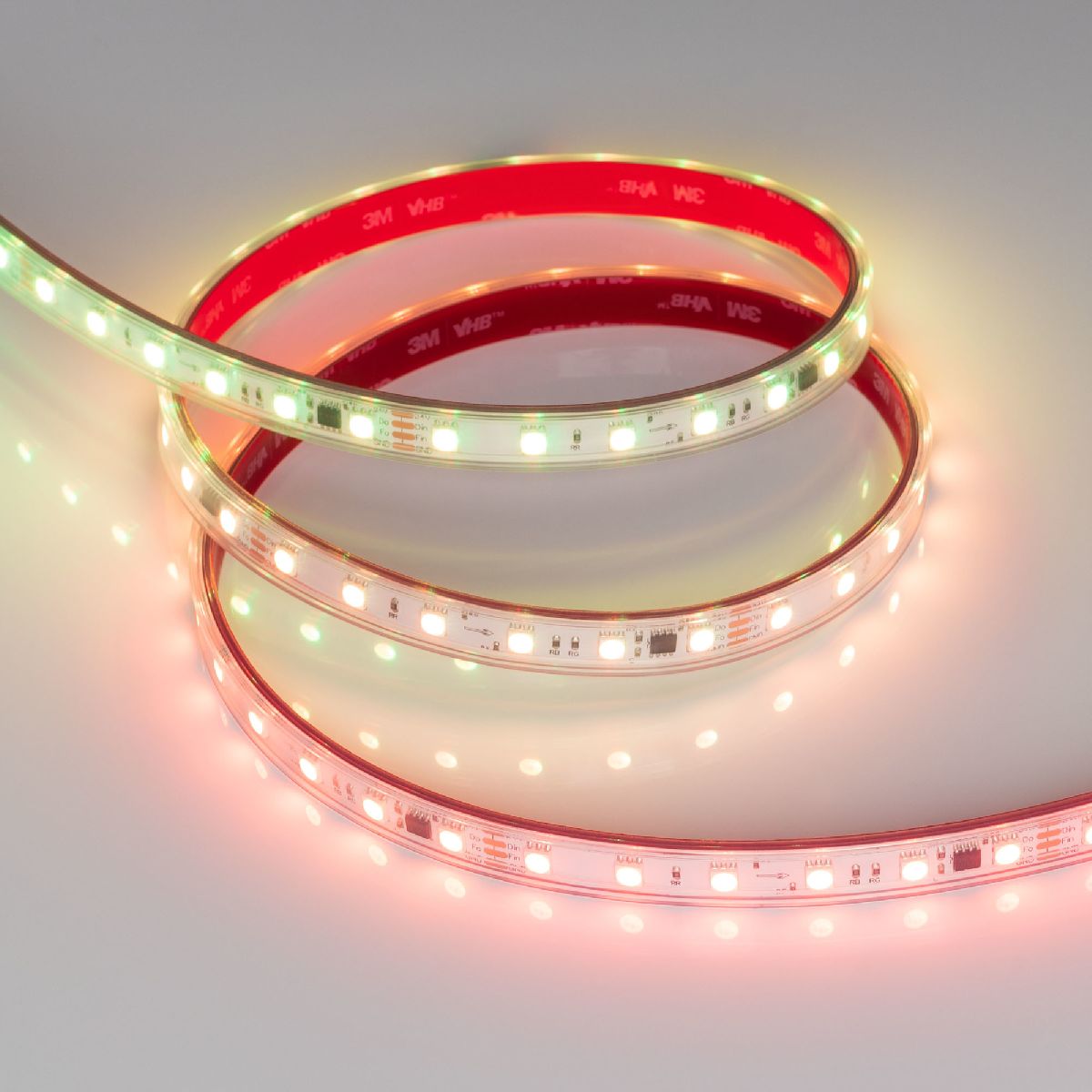 Светодиодная герметичная лента Arlight SPI-PS-B60-12mm 24V RGB-PX6-BPT (12 W/m, IP67, 5060, 5m) 039181