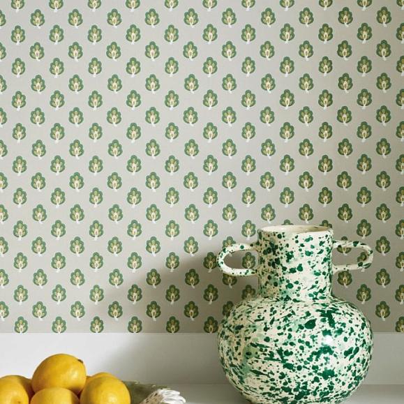 Обои Jane Churchill J187W-05 Innis Stripe Green