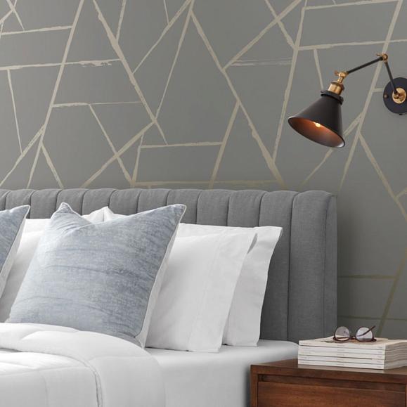Обои York CC1292 Intersect Charcoal/Glint