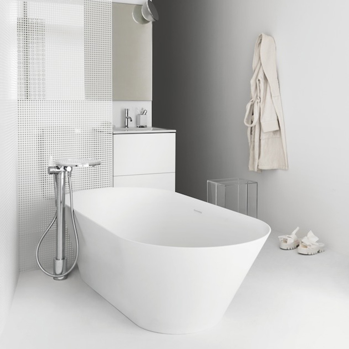 Laufen Kartell Ванна 171.5x81.5x45см, отдельностоящая, с слив-переливом, материал: композит, цвет: белый