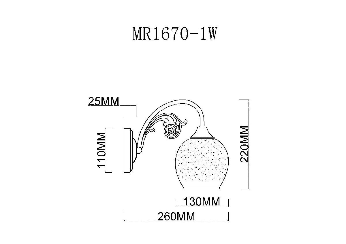 Бра MyFar Nika MR1670-1W