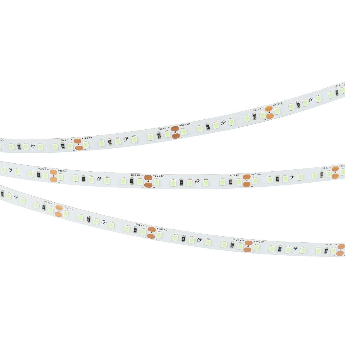 Светодиодная лента Arlight RT-A120-8mm 24V Tiffany (9.6 W/m, IP20, 2835, 5m) 043382