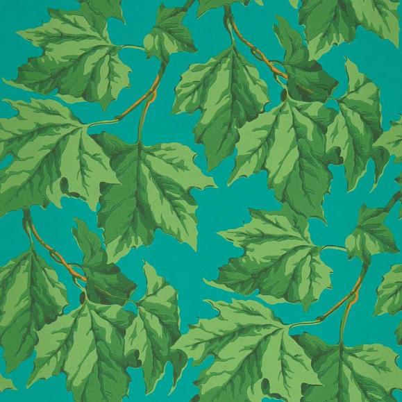 Обои Harlequin 113047 Dappled Leaf Emerald/Teal