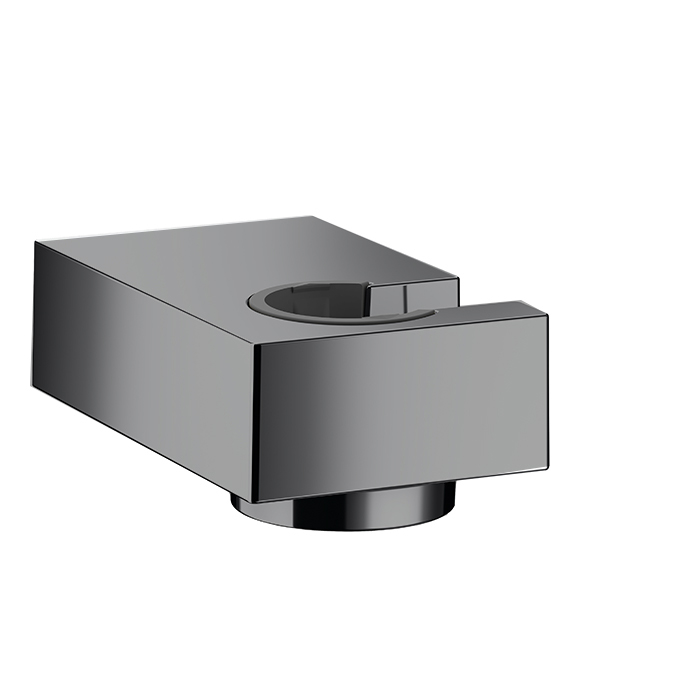 Hansgrohe Держатель ручного душа, настенный, цвет: шлифованный черный хром