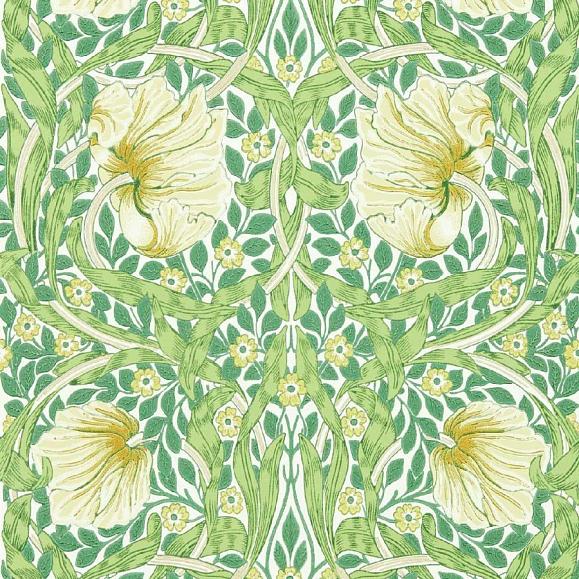 Обои Morris 217063 Pimpernel Weld/Leaf Green