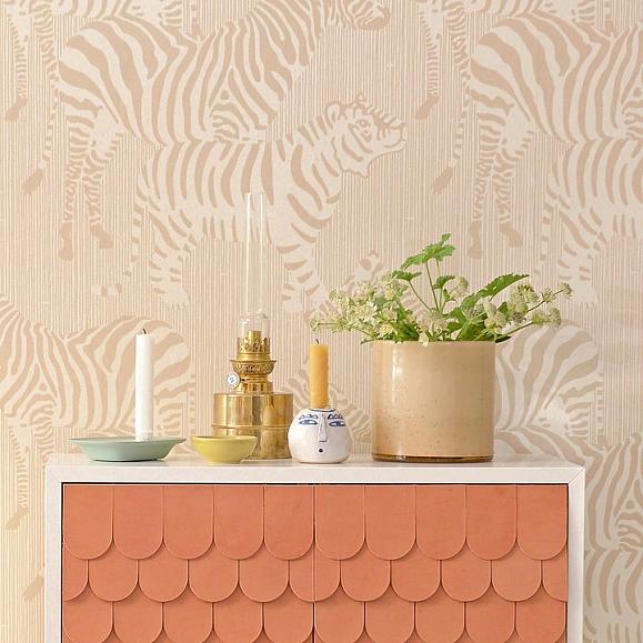 Обои Majvillan 141-02 Safari Stripes Dusty Beige