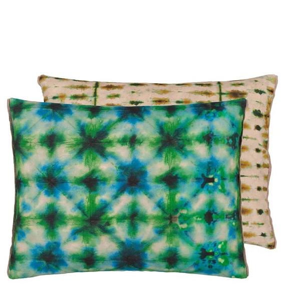 Подушка CCDG1389, Shibori, Emerald, Designers Guild 45 x 60см