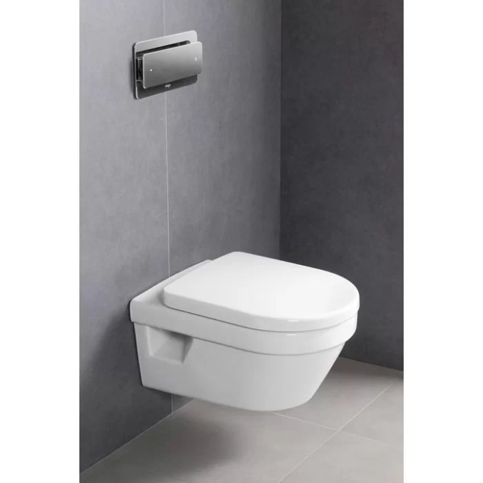 Villeroy&Boch Architectura Унитаз 37х53х33см., подвесной, безободковый, в комплекте сиденье c микролифтом, цвет: альпийский белый