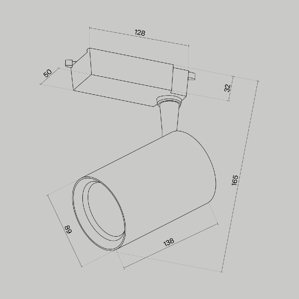 Трековый светильник Maytoni Technical Vuoro TR003-1-15W3K-M-W