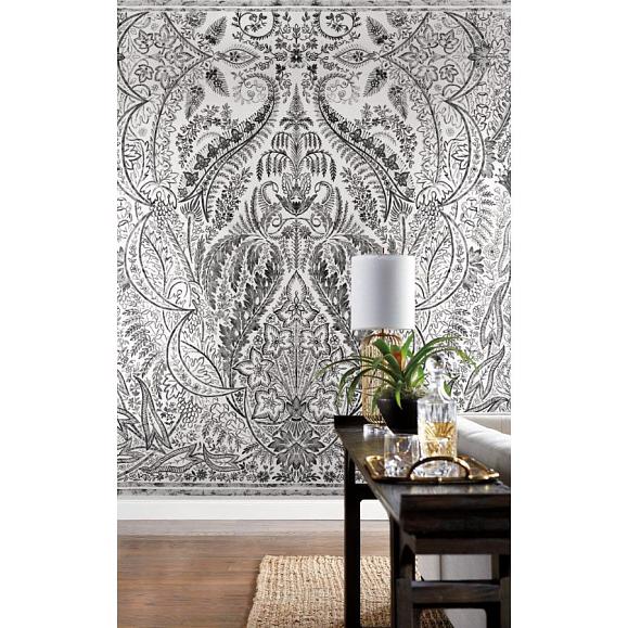 Панно York DM4911M Jaipur Paisley Damask Black/White
