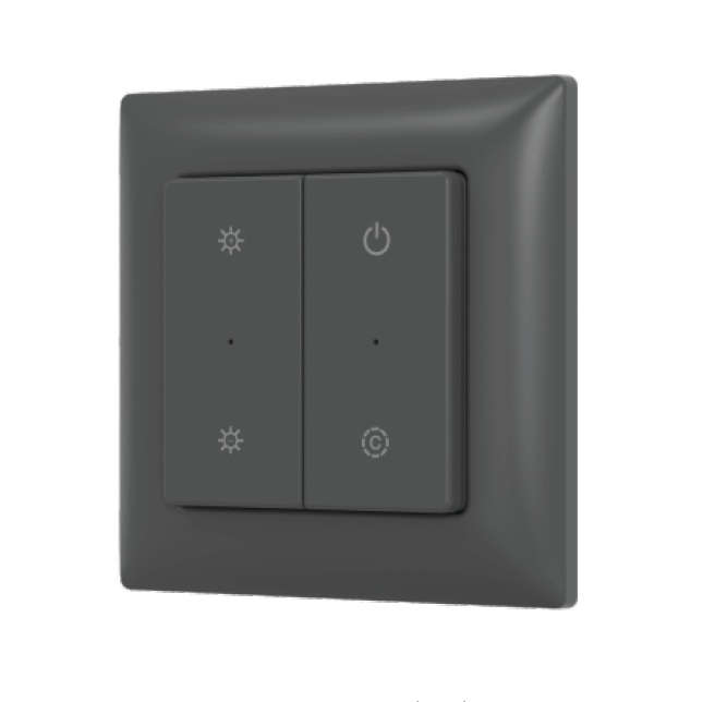 Кнопочная панель Arlight SMART-RF-801-22-MULTI черная, закруг. (3V, пластик, 2.4G) (IARL, IP20 Пластик) 066727