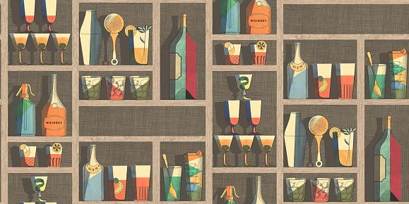 Обои Cole & Son 114/23043 Cocktails