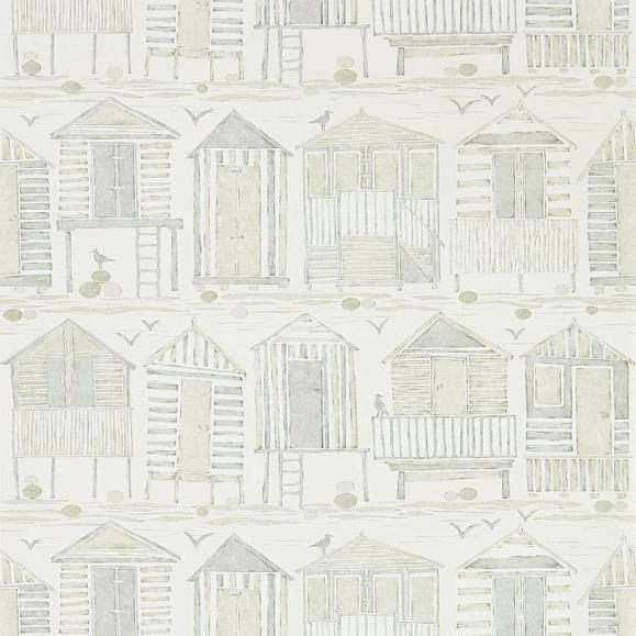Обои Sanderson 216561 Beach Huts Driftwood