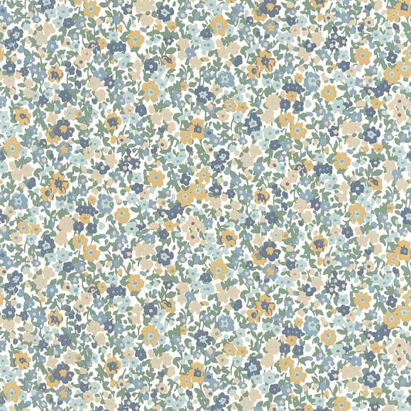 Обои Casadeco 89216329 Pansy Bleu / jaune
