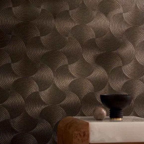 Обои Casamance 76630916 Meteore Noir/doré