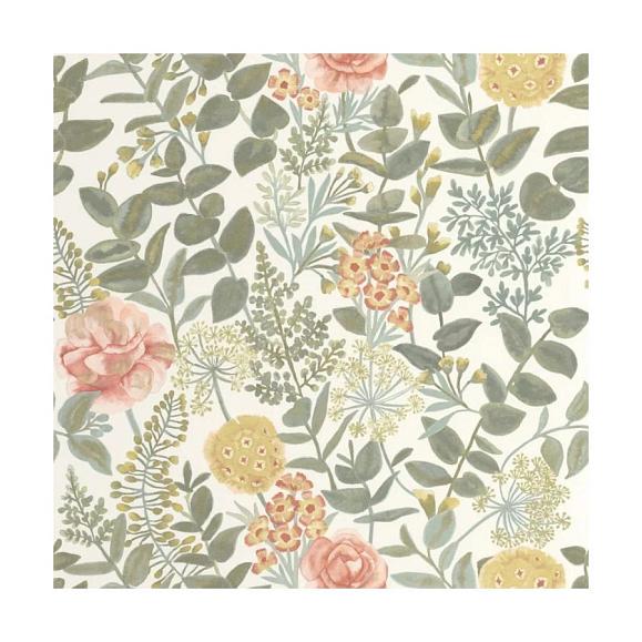 Обои Casadeco 200314242 Garden Flowers Rose / jaune