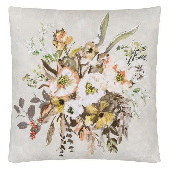 Подушка CCDG1570, Margaretta Linen, Sepia, Designers Guild 55 x 55см