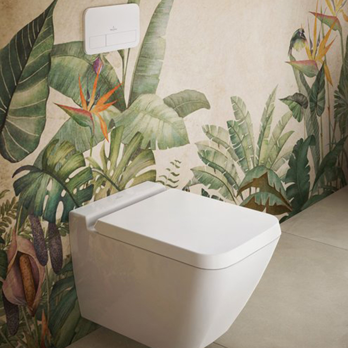 Villeroy&Boch ViConnect Клавиша смыва 25.3х10х14.5, цвет: хром матовый