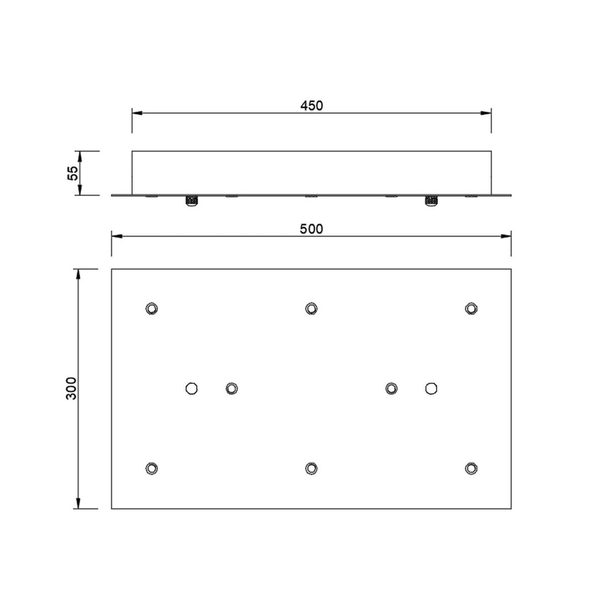 Основание потолочное 8L Mantra Modular Light Florones 9389