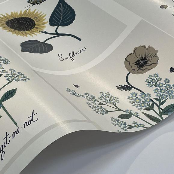 Обои York RP7335 Botanical Prints Indigo