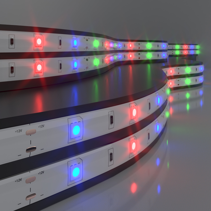 Светодиодная лента Elektrostandard 12V 7,2W 30Led 5050 IP65 RGB, 5м 4690389038457 a027836
