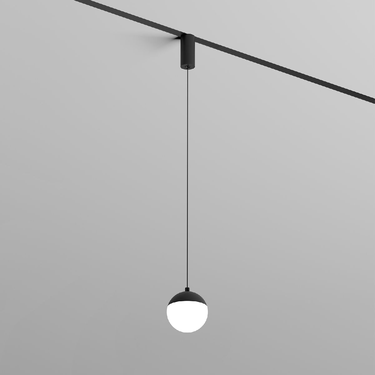 Трековый однофазный светильник Denkirs Smart Moon DK8056-BK