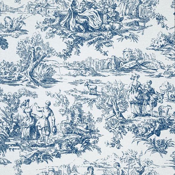 Обои Little Greene 0263LOMAZAR Lovers' Toile Mazarine