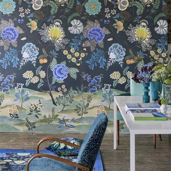 Панно Designers Guild PDG1169/03 Brocart Decoratif Indigo
