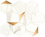 ATLAS CONCORDE MARVEL SHINE Calacatta Prestigio Gold Hex Shiny