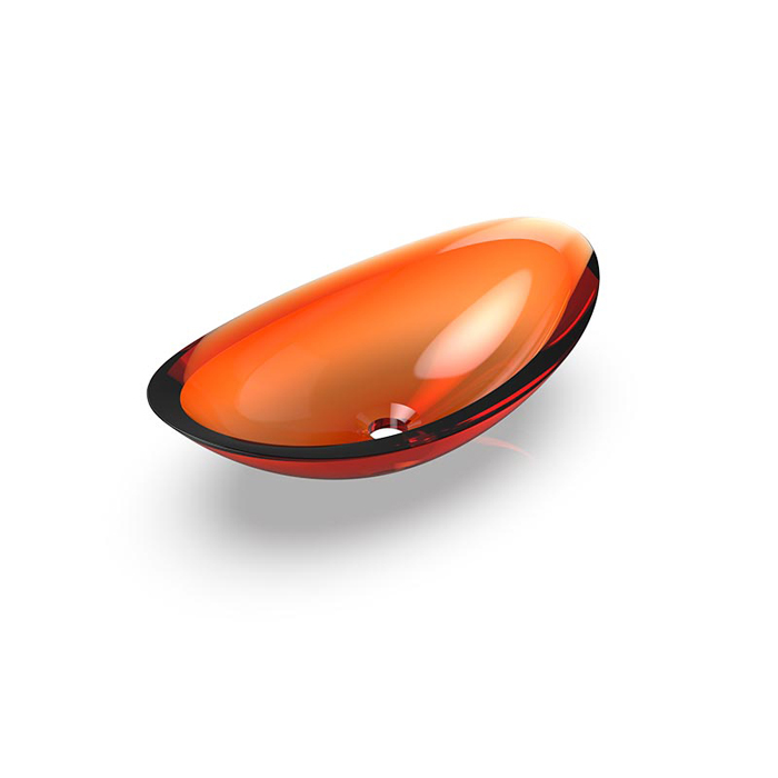 Knief Charm Shape Раковина накладная 58.1x33.1x16.9см, без отв., из полимерного материала, цвет: Jaspis # 070