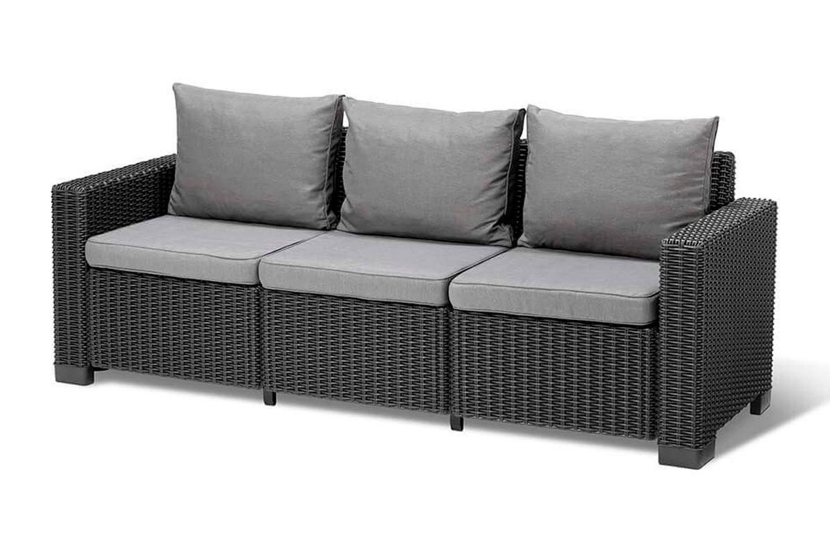 Комплект мебели California 3 Seater Set, серый