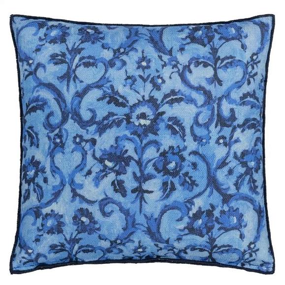 Подушка CCDG1284, Guerbois, Cobalt, Designers Guild 40x40см