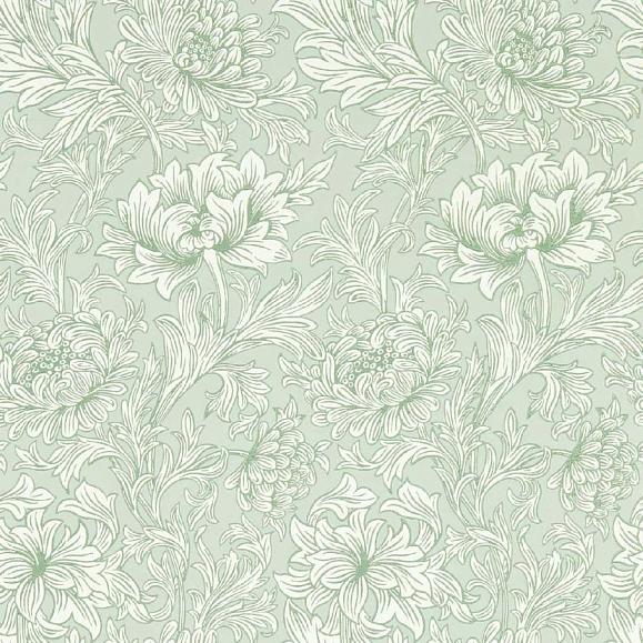 Обои Morris 217069 Chrysanthemum Toile Toile/Willow