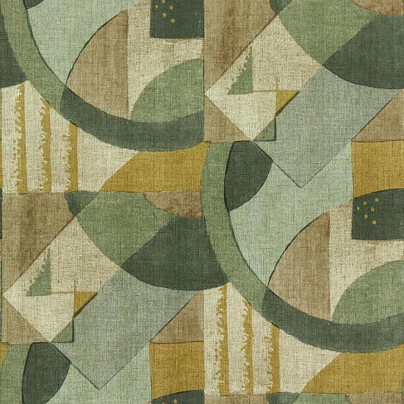 Обои Zoffany 312887 Abstract 1928 Antique Olivine