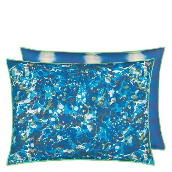 Подушка CCDG1253, Outdoor Odisha, Cobalt, Designers Guild 60 x 45см