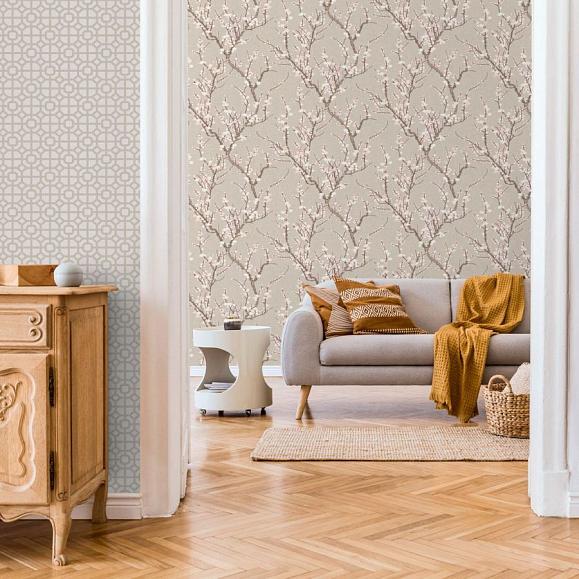 Обои Aura 1903-3 Sakura Tree Beige