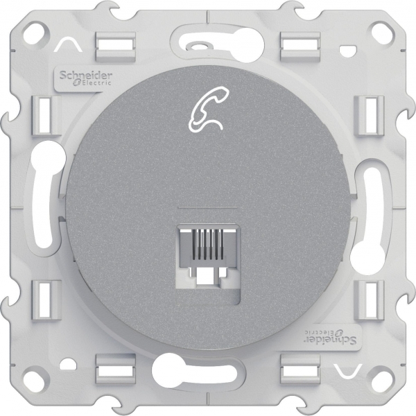 Розетка телефонная RJ12 Schneider Electric Odace S53R497
