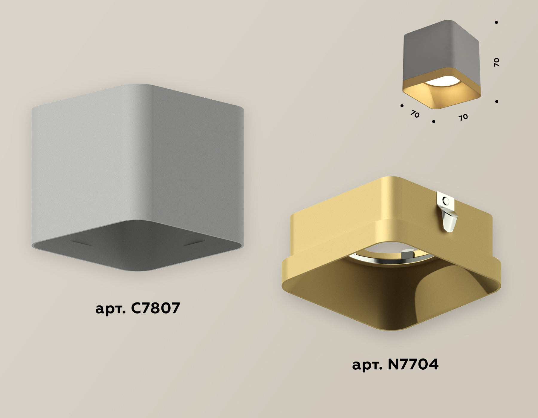 Накладной светильник Ambrella Light Techno XS7807004 (C7807, N7704)