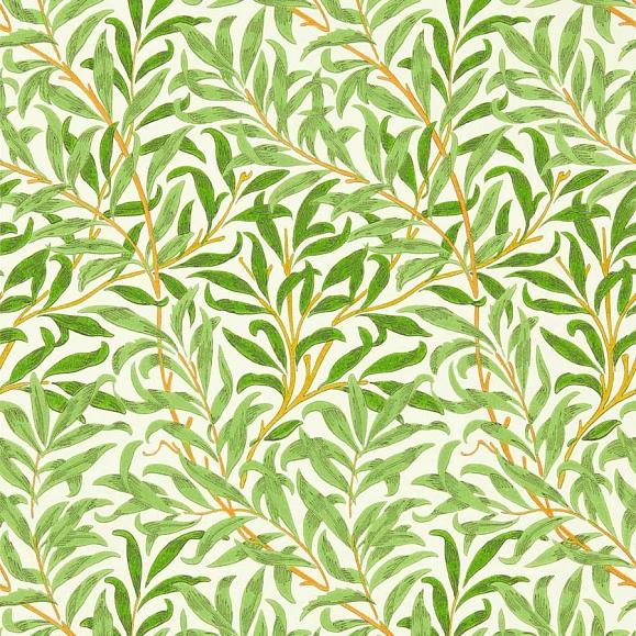 Обои Morris 217088 Willow Bough Leaf Green