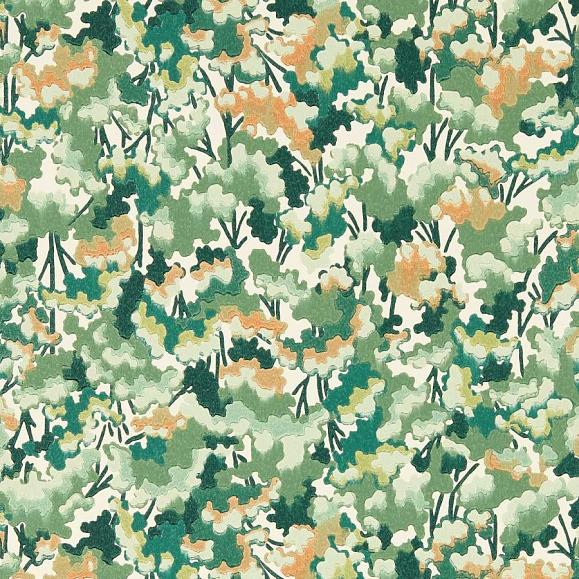 Обои Harlequin 113120 Tree Tops Forest/Clay/Evergreen