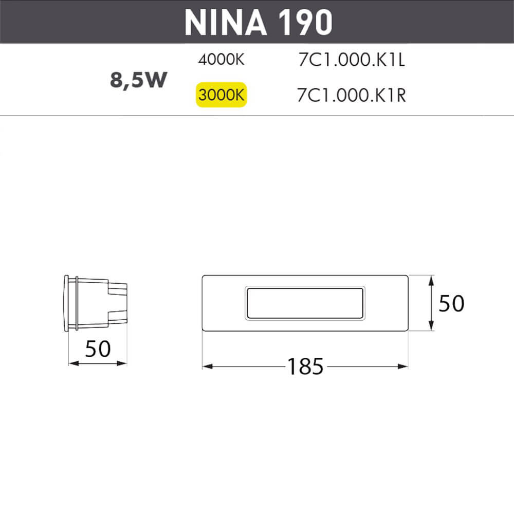 Уличный светодиодный светильник Fumagalli Nina 7C1.000.000.AYK1L