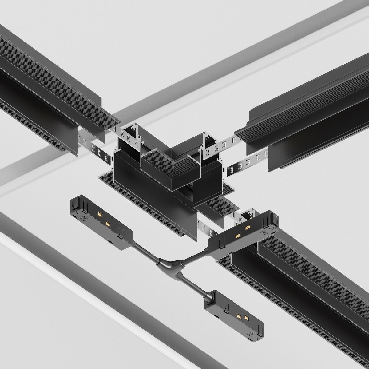 Угол-соединитель для магнитного шинопровода Maytoni Technical Magnetic track system Gravity TRA010CT-42B