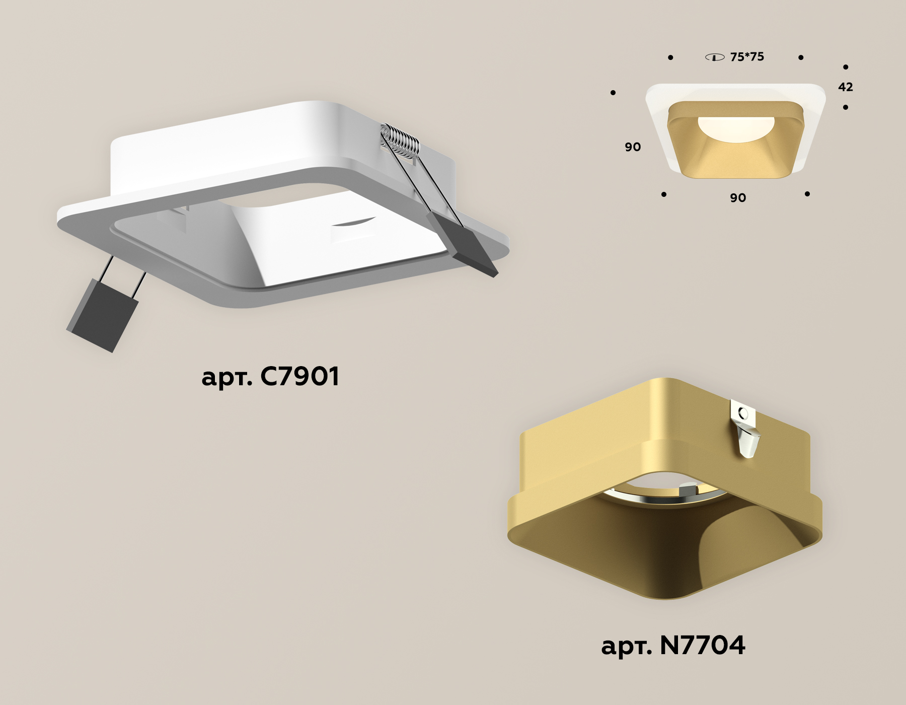 Встраиваемый светильник Ambrella Light Techno XC7901004 (C7901, N7704)