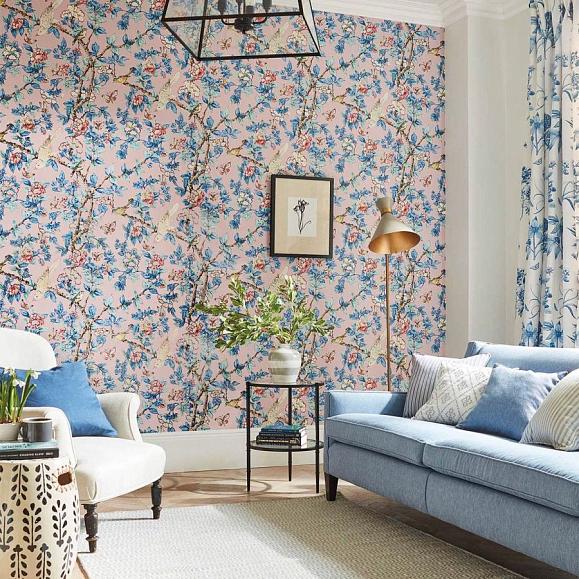 Обои Sanderson 217035 Caverley Rose/French Blue