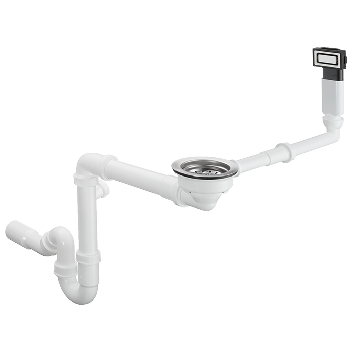 Hansgrohe D14-10 Слив-перелив для раковины, с ручным управлением, цвет: нержавеющая сталь