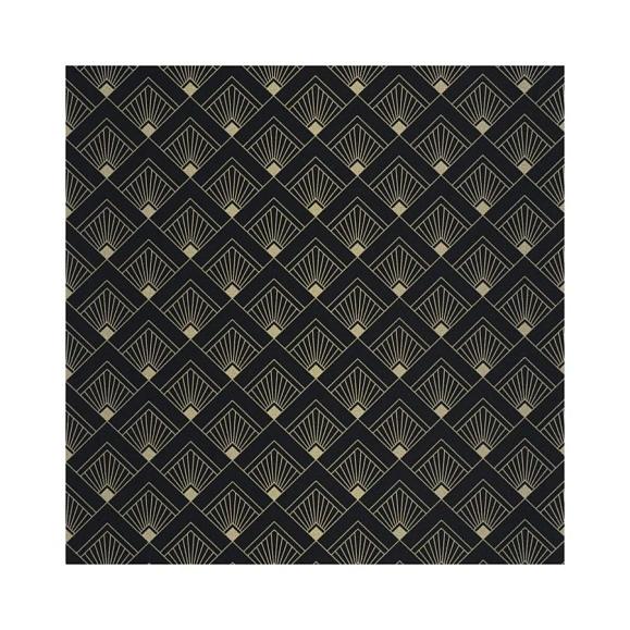 Обои Caselio 105319000 Effervescence Noir dore