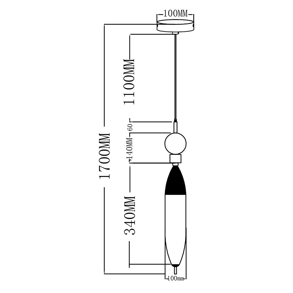 Подвесной светильник Moderli Candle V10915-PL